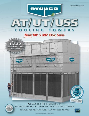 advanced technology in induced draft, counterflow cooling towers