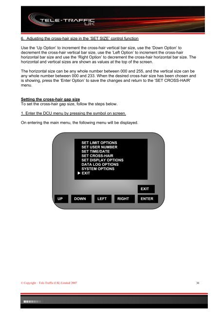 Operations Manual - Tele-Traffic