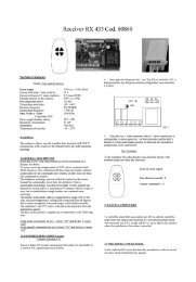 Receiver RX 433 Cod. 80860 - Projector Discount