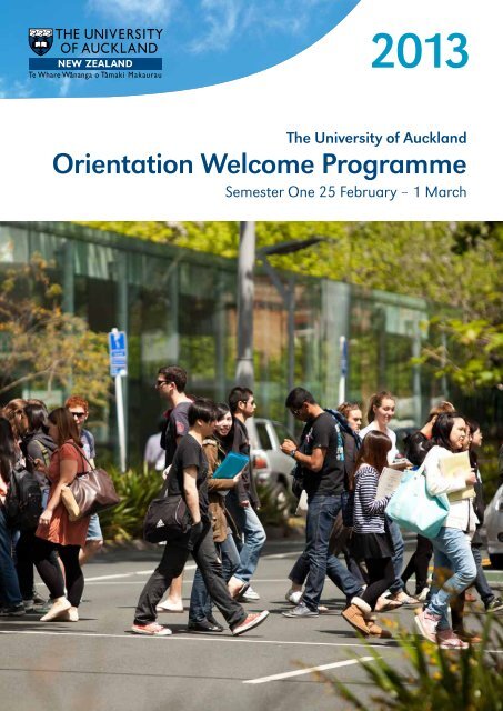 Orientation Welcome Programme - Faculty of Arts - The University of ...