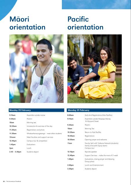 Orientation Welcome Programme - Faculty of Arts - The University of ...