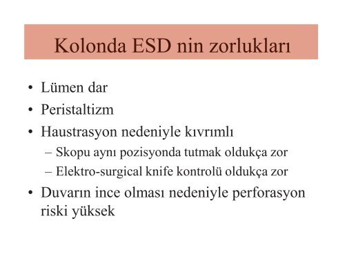 Submukozal Lezyonlarda Endoskopik Tedavi - Prof. Dr. Sadettin ...