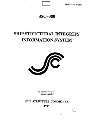 ship structural integrity information system - Ship Structure Committee