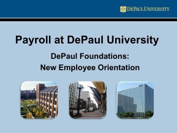 Payroll at DePaul University