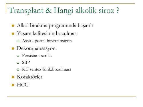 Alkolik KaraciÄer HastalÄ±ÄÄ± - Prof. Dr. Sadettin HÃ¼lagÃ¼