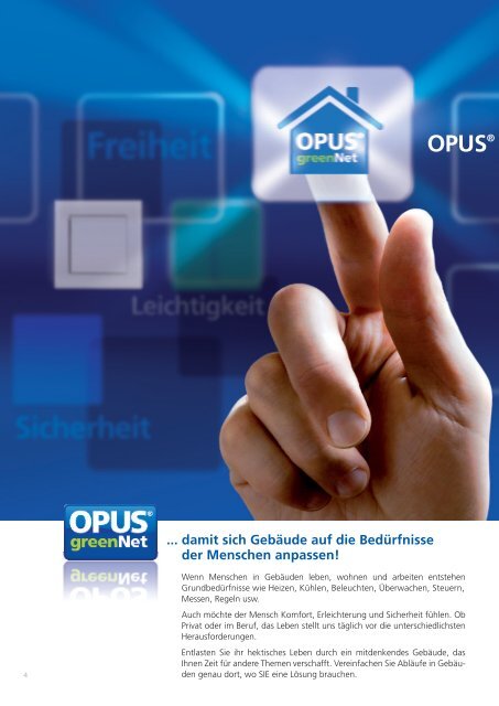 OPUS greenNet Prospekt - OPUS Schalter