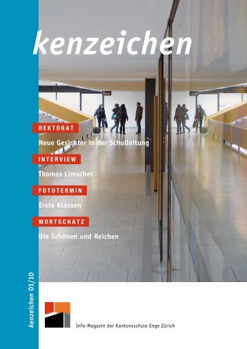 kenzeichen Ausgabe 1/10 - Kantonsschule Enge