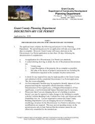 Discretionary Use Permit Application Form - Grant County Government