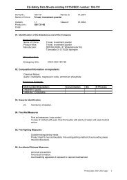 EU-Safety Data Sheets relating 91/155/EEC number ... - m-tec dental