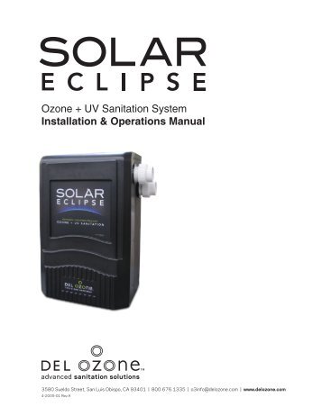 Solar Eclipse ozone + UV generator - DEL Ozone