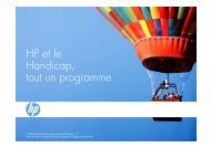 HP et le Handicap, t t  out un programme - Hewlett-Packard France ...