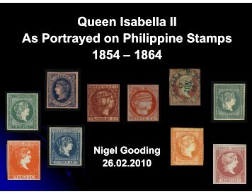 Queen Isabella II Q As Portrayed on Philippine Stamps 1854 â 1864