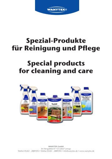 reiniger - ORO-Produkte Marketing International GmbH