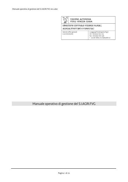 Manuale operativo di gestione del SIAGRI.FVG rev 4