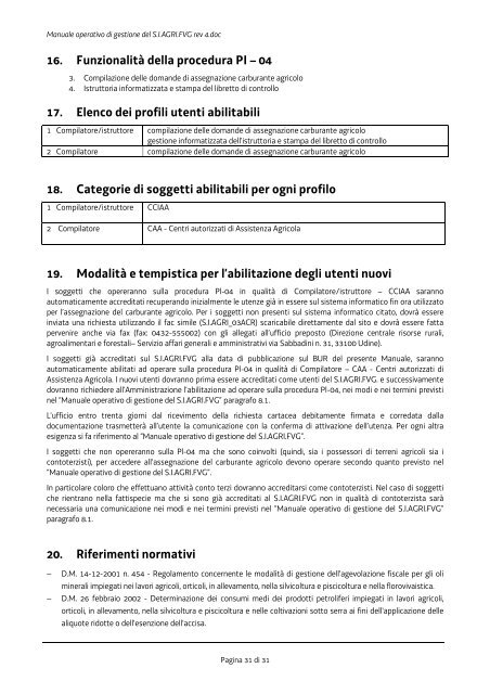 Manuale operativo di gestione del SIAGRI.FVG rev 4