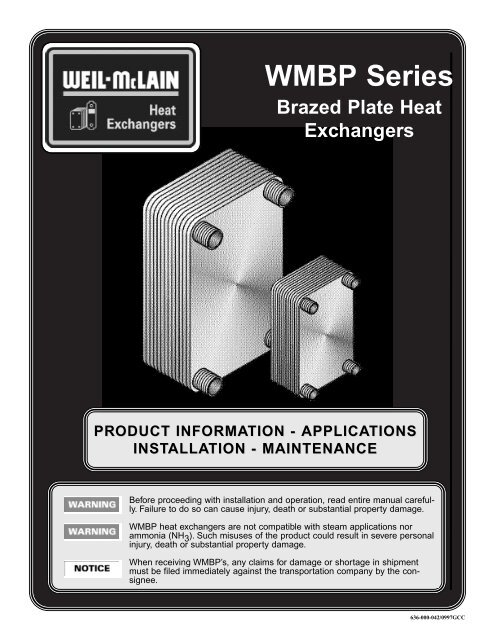 Heat Exchanger Manual - Weil-McLain