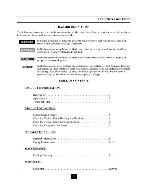 Heat Exchanger Manual - Weil-McLain