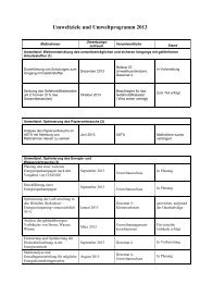 Umweltziele und Umweltprogramm 2013 - Ums Uni Bremen ...