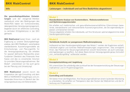 BKK RiskControl - BKK-Landesverband NORDWEST