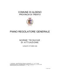 PIANO REGOLATORE GENERALE - Comune di Aldeno