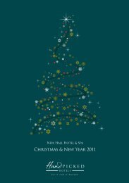 Christmas & New Year 2011 - Hand Picked Hotels