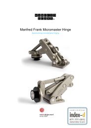 Manfred Frank Micromaster Hinge - Index-d