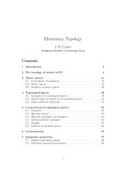 Elementary Topology - Dynamics-approx.jku.at