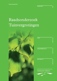 Onderzoeksrapport Tuinvergrotingen - Gemeenteraad Almere