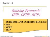 Routing Protocols (RIP, OSPF, BGP)