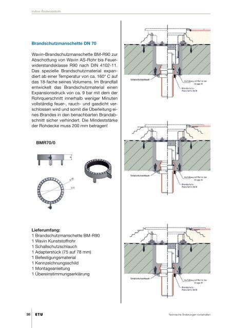 Brandschutz- DN 70