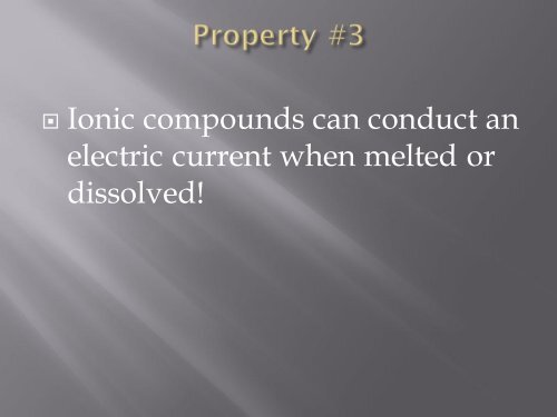 Ionic compounds