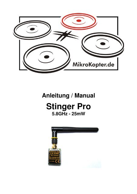 Stinger 25 Anleitung (deutsch)