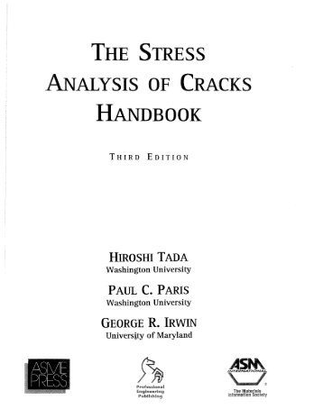 Stress Analysis of Cracks Handbook- excerpts