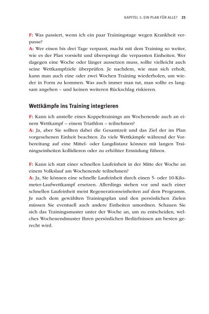 Trainingspläne für Triathleten und andere ... - Sportwelt Verlag