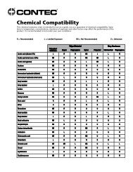 Chemical Compatibility Chart - Contec