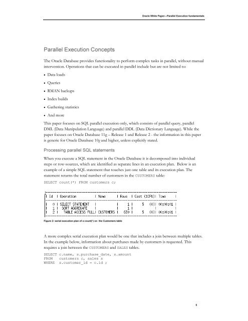 Oracle Database Parallel Execution Fundamentals