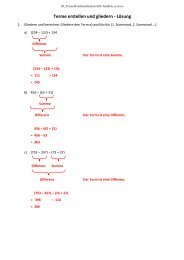 Terme erstellen und gliedern - LÃ¶sung - Mathe-oli.de