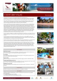 fact sheet / brochure - Island Hopper Vacations