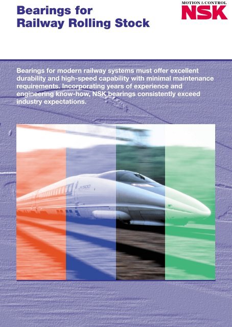 Introduction to Axle Bearings for Railway Rolling Stock