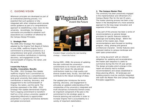 Campus Design Principles - Facilities Services - Virginia Tech