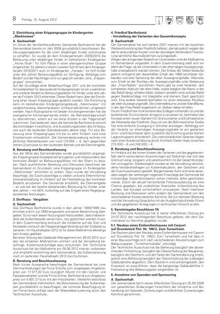 GEMEINSCHAFT BÃœRGER IN DER - Publish System - (c) by Hirsch ...