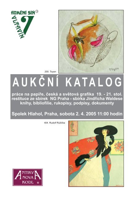 AUKÄŒNÃ KATALOG - AukÄ nÃ sÃÅˆ VltavÃn