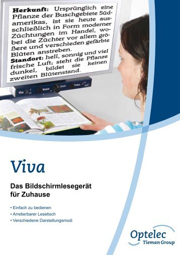 Viva Das Bildschirmlesegerät für Zuhause - Optelec