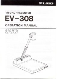 EV-308 Manual - Elmo