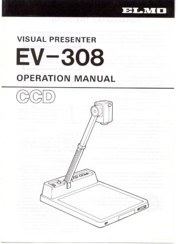 EV-308 Manual - Elmo