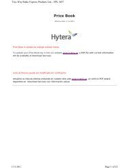 Hytera America State Contract Digital (DMR) Price Pages 01/11/13