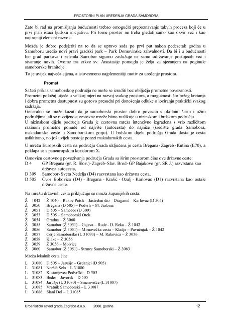 Prostorni plan ureÄenja grada Samobora (PDF, 1,8 MB)