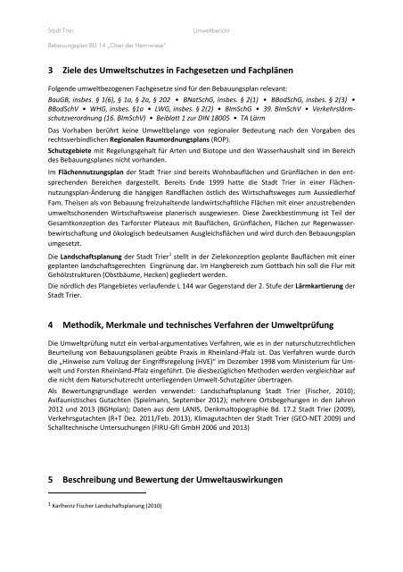 Umweltbericht - Stadt Trier
