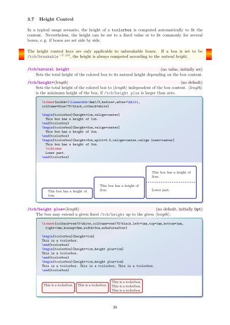 Manual for the tcolorbox package