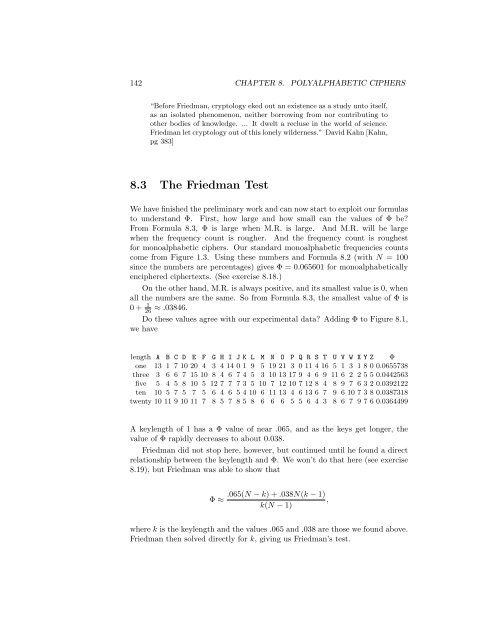 Cryptology - Unofficial St. Mary's College of California Web Site